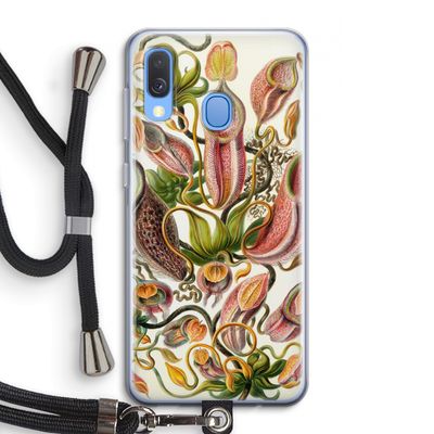 Haeckel Nepenthaceae: Samsung Galaxy A40 Transparant Hoesje met koord