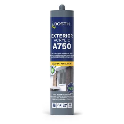 Bostik A750 Acrylkit wit overschilderbaar binnen/buiten 310ml - 30614682
