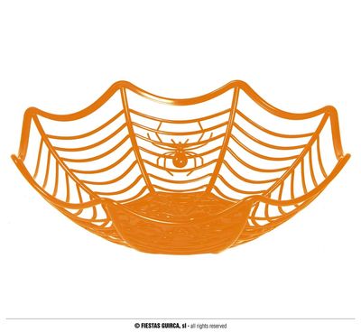 Spinnenweb Bakje Halloween Oranje