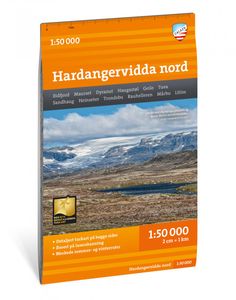 Wandelkaart Turkart Hardangervidda nord - noord | Noorwegen | Calazo