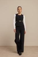 Lexie pinstripe trousers - black/off white - 13621