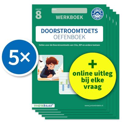 Doorstroomtoets Oefenboek - Werkboek + Online video-uitleg (set van 5) (Paperback)