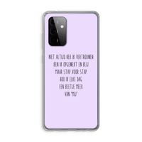 Zelfvertrouwen: Samsung Galaxy A72 Transparant Hoesje