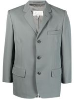 Maison Margiela blazer en laine à simple boutonnage - Gris