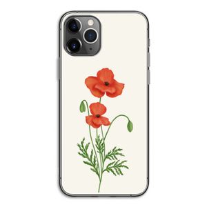 Red poppy: iPhone 11 Pro Transparant Hoesje