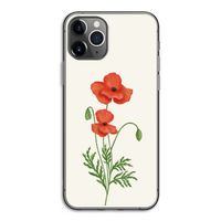 Red poppy: iPhone 11 Pro Transparant Hoesje