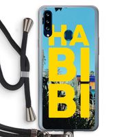 Habibi Majorelle : Samsung Galaxy A20s Transparant Hoesje met koord