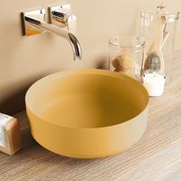 MONDIAZ COSS Waskom solid surface 36cm kleur Ocher / Ocher MONDIAZ COSS Waskom solid surface 36cm kleur Ocher / Ocher