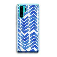 Blauwe pijlen: Huawei P30 Pro Transparant Hoesje