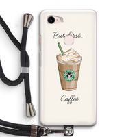 But first coffee: Pixel 3 Transparant Hoesje met koord