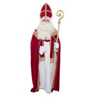 Sinterklaas kostuum - inclusief gouden staf 185 cm