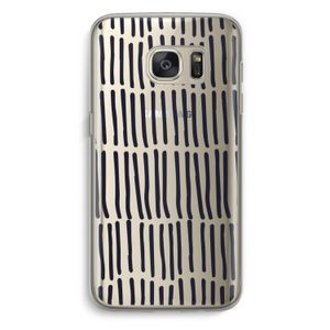 Moroccan stripes: Samsung Galaxy S7 Transparant Hoesje