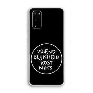 Vriendelijkheid: Samsung Galaxy S20 Transparant Hoesje