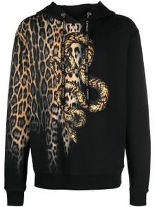 Roberto Cavalli sweat à motif animalier - Noir