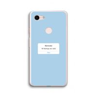Reminder: Google Pixel 3 XL Transparant Hoesje