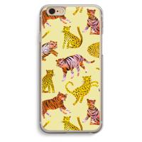 Cute Tigers and Leopards: iPhone 6 / 6S Transparant Hoesje