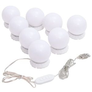VidaXL Spiegelverlichting met 8 led-lampen warmwit en koudwit