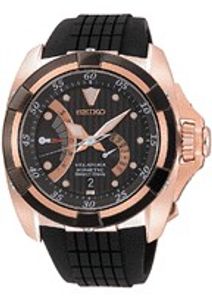 Horlogeband Seiko 5D44-0AA0 / SRH006P1 / 4LJ7KBR Rubber Zwart 26mm