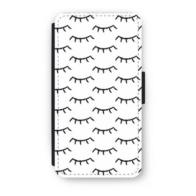 Wimpers: iPhone XS Flip Hoesje