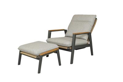 Qopps Yvori loungestoel met voetenbank