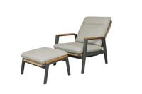 Qopps Yvori loungestoel met voetenbank