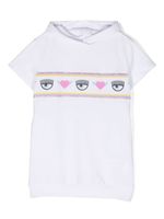 Chiara Ferragni Kids robe à motif Eyelike - Blanc - thumbnail