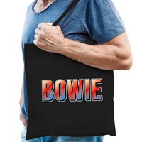 Bowie kado tas zwart voor heren - Feest Boodschappentassen