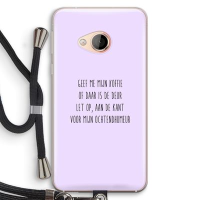 Ochtendhumeur: HTC U Play Transparant Hoesje met koord
