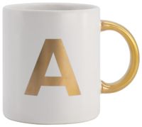 HEMA Mok ⌀8x9 - Letter A (wit) - thumbnail