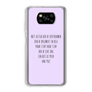 Zelfvertrouwen: Xiaomi Poco X3 NFC Transparant Hoesje
