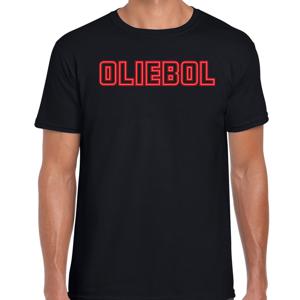 Fout kersttrui t-shirt voor heren - oliebol - rood - oliebollen - kerst/nieuwjaar