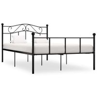 Bedframe metaal zwart 120x200 cm