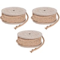 3x Hobby/decoratie touw van jute 700 cm