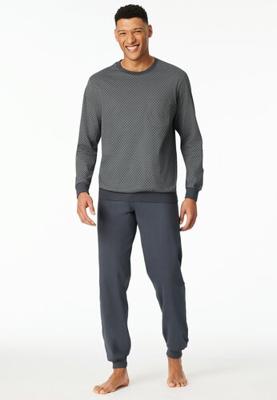 Schiesser Schiesser Heren Pyjama Long darkgrey 181156 50/M