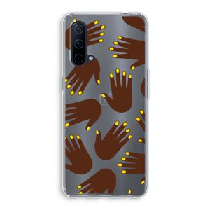 Hands dark: OnePlus Nord CE 5G Transparant Hoesje