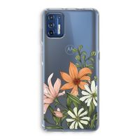 Floral bouquet: Motorola Moto G9 Plus Transparant Hoesje