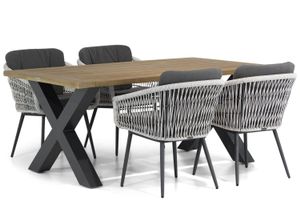 Lifestyle Western/Cardiff 180 cm dining tuinset 5-delig