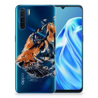 Hoesje maken OPPO A91 Watercolor Tiger - thumbnail