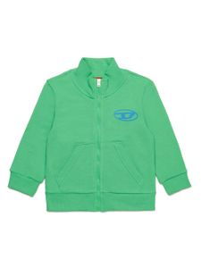 Diesel Kids sweat à fermeture zippée - Vert