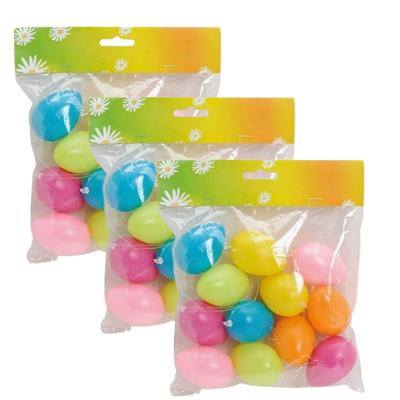 Season Deco Paaseieren hangdecoraties - 36x stuks - Pasen thema - vrolijke kleurenmix - H6 cm Season Deco Paaseieren hangdecoraties - 36x stuks - Pasen thema - vrolijke kleurenmix - H6 cm