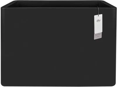 Elho June Brick Divider 80 - Zwart - L 79 x B 29 x H 59 cm - Binnen en Buiten - 100% gerecycled