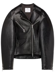 Courrèges veste de moto Cocoon Vinyl - Noir