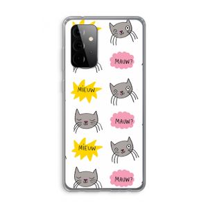 Meow: Samsung Galaxy A72 Transparant Hoesje