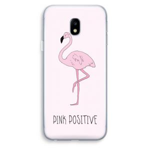 Pink positive: Samsung Galaxy J3 (2017) Transparant Hoesje