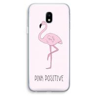 Pink positive: Samsung Galaxy J3 (2017) Transparant Hoesje - thumbnail