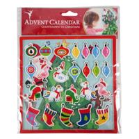 Adventkalender met stickers set van 25 | 24 stuks
