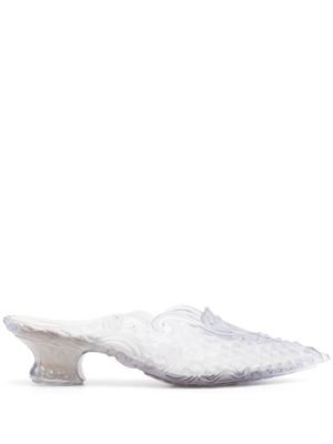 Y/Project x Melissa mules Court 40 mm - Blanc