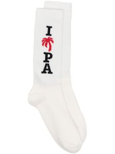 Palm Angels chaussettes I Love PA - Blanc