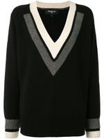 Paule Ka pull à empiècement drapé - Noir