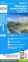 Wandelkaart - Topografische kaart 3244ET Montagne - Sainte-Victoire | IGN - Institut Géographique National - thumbnail